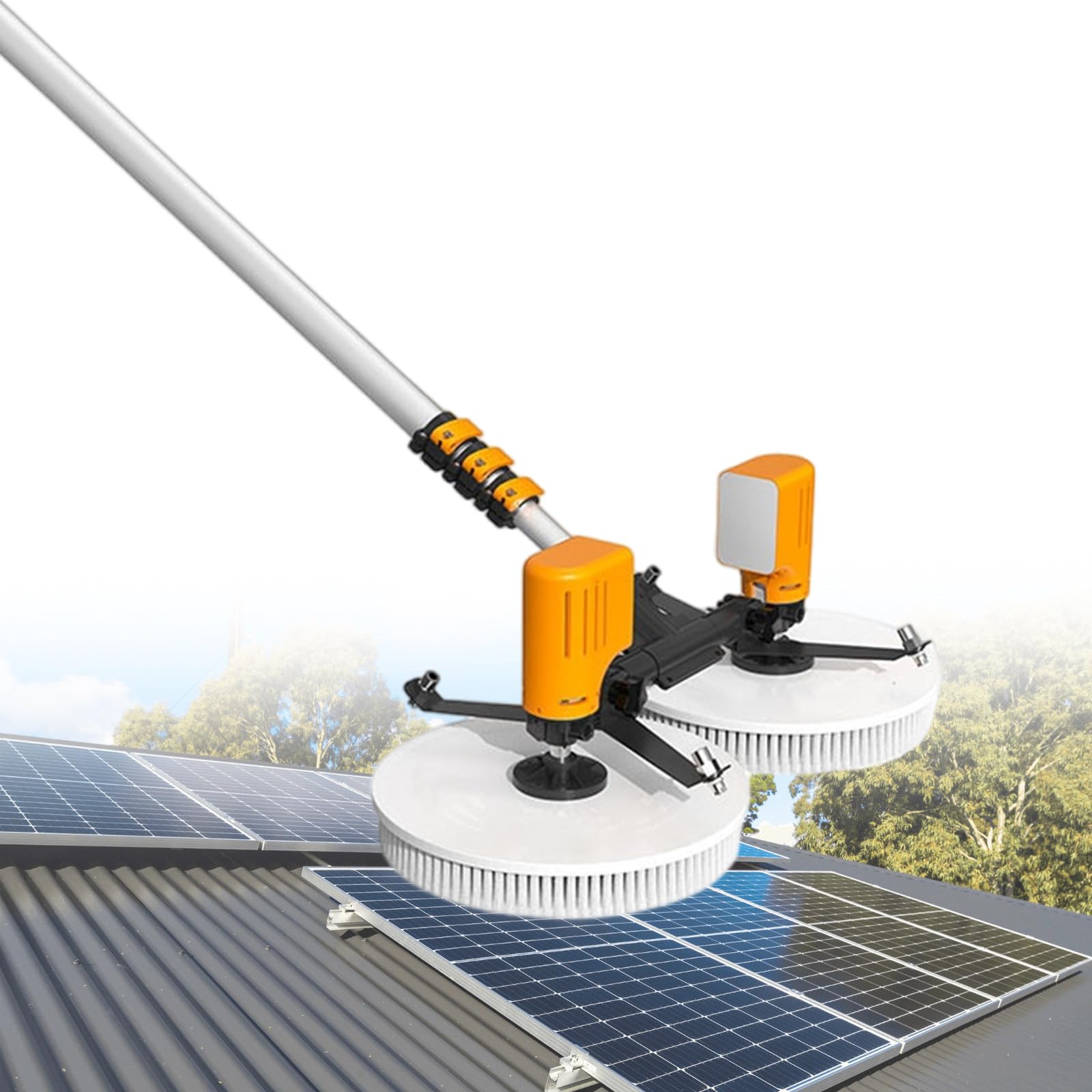 Amazon.com: Brushless Motor Cleaning Brush, Dual Head Solar Panel